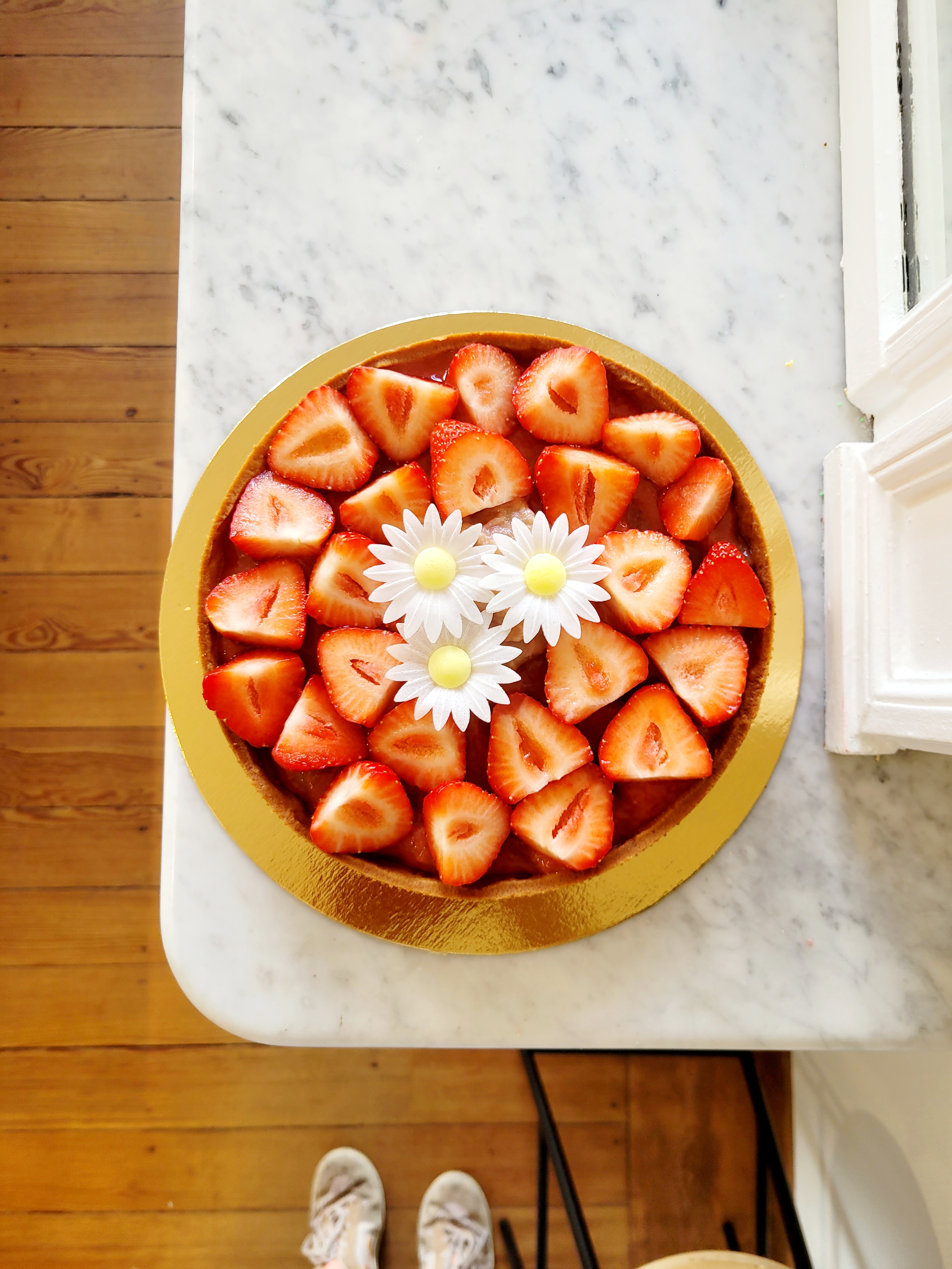 Tarte fraise rhubarbe